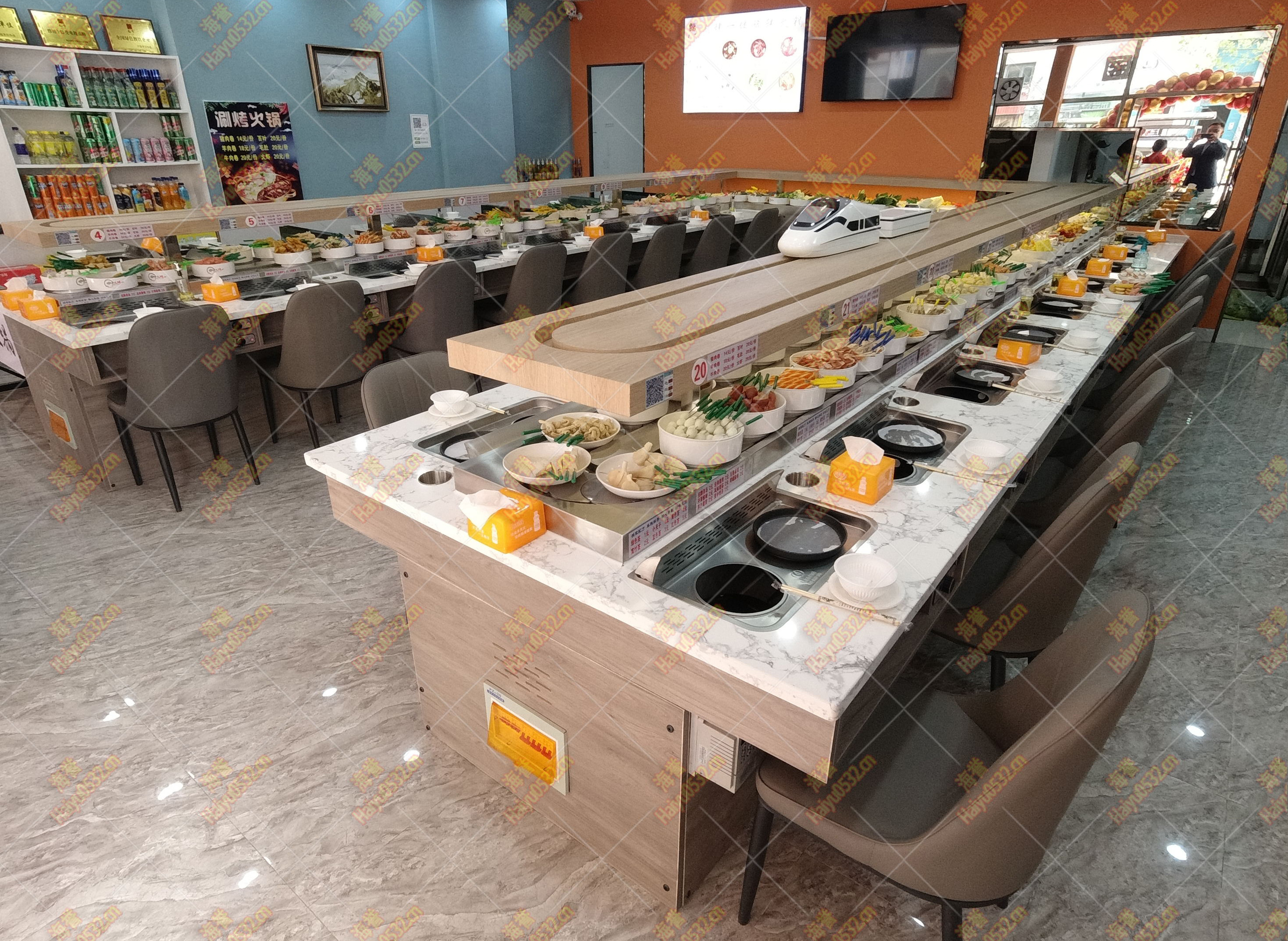濰坊智能送餐設備安裝完成