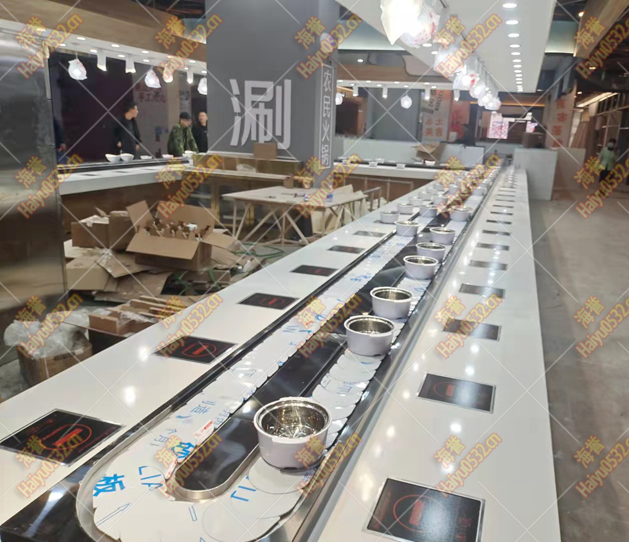 旋轉(zhuǎn)小火鍋設備