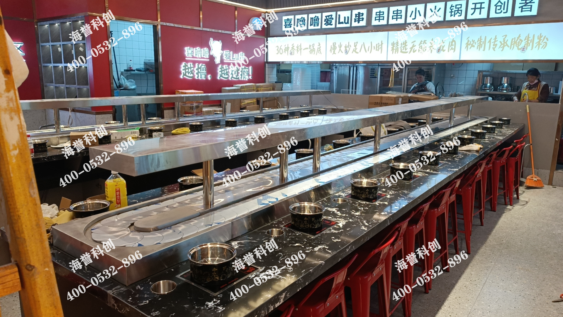 海譽(yù)科創(chuàng)湖北襄陽單涮小火鍋設(shè)備安裝完成