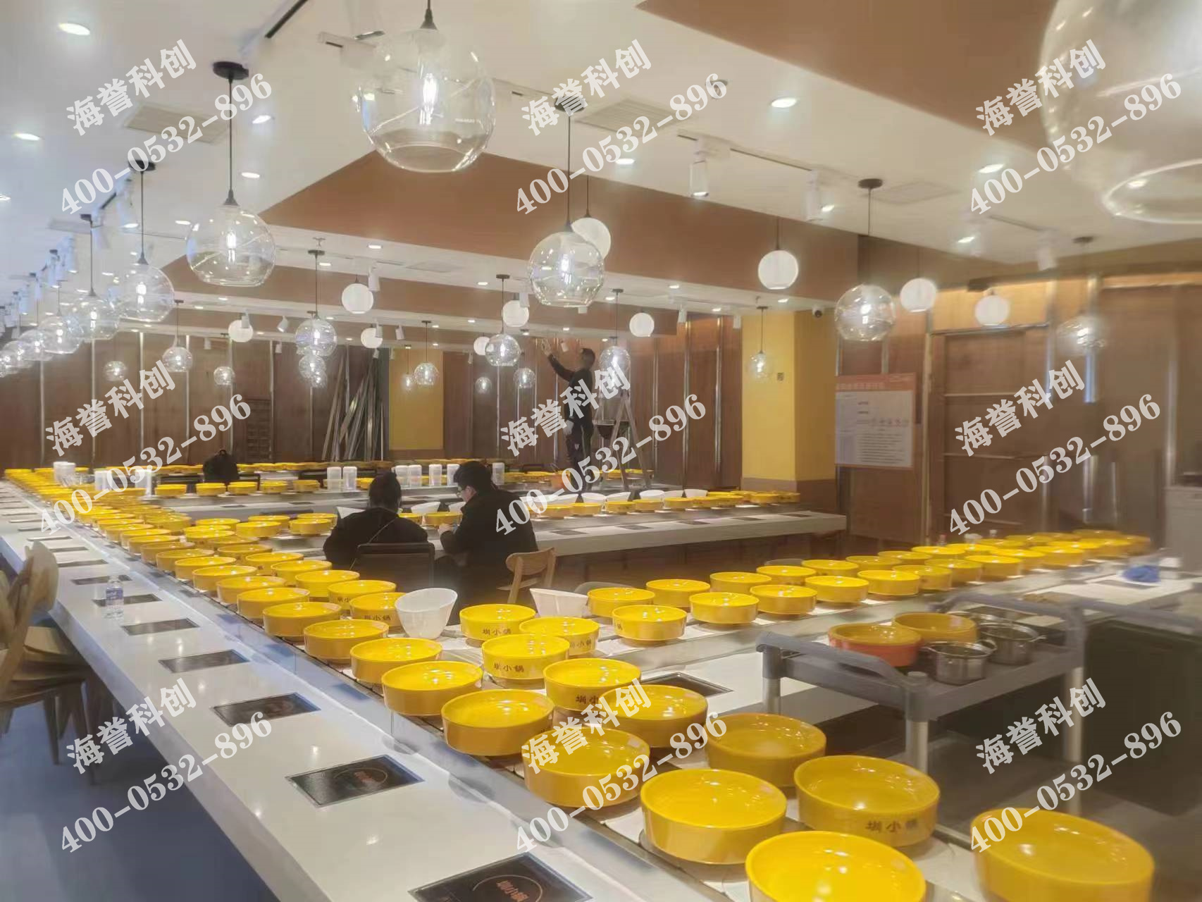 海譽科創(chuàng)廣東深圳單涮小火鍋設備安裝完成