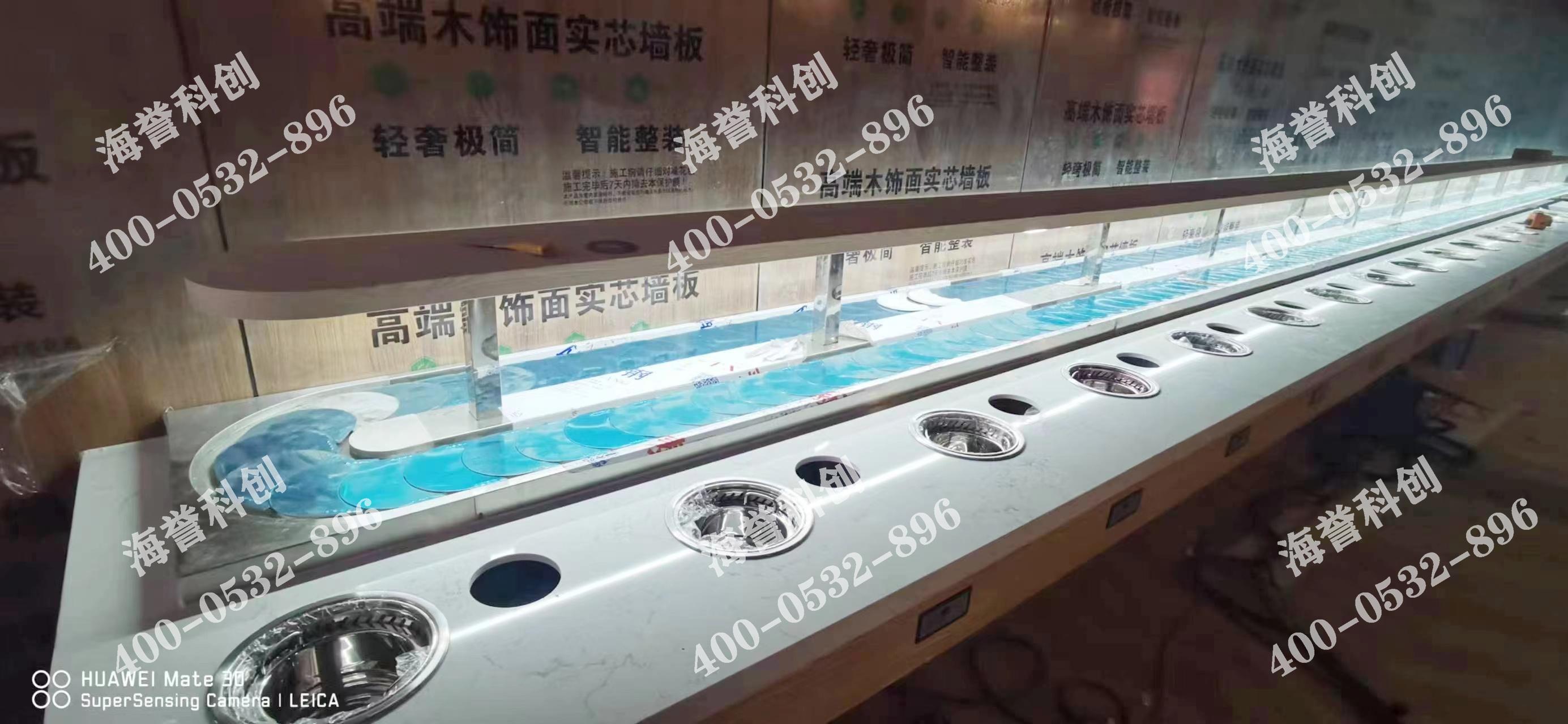 海譽科創(chuàng)內(nèi)蒙古包頭單涮無煙小火鍋設備安裝完成