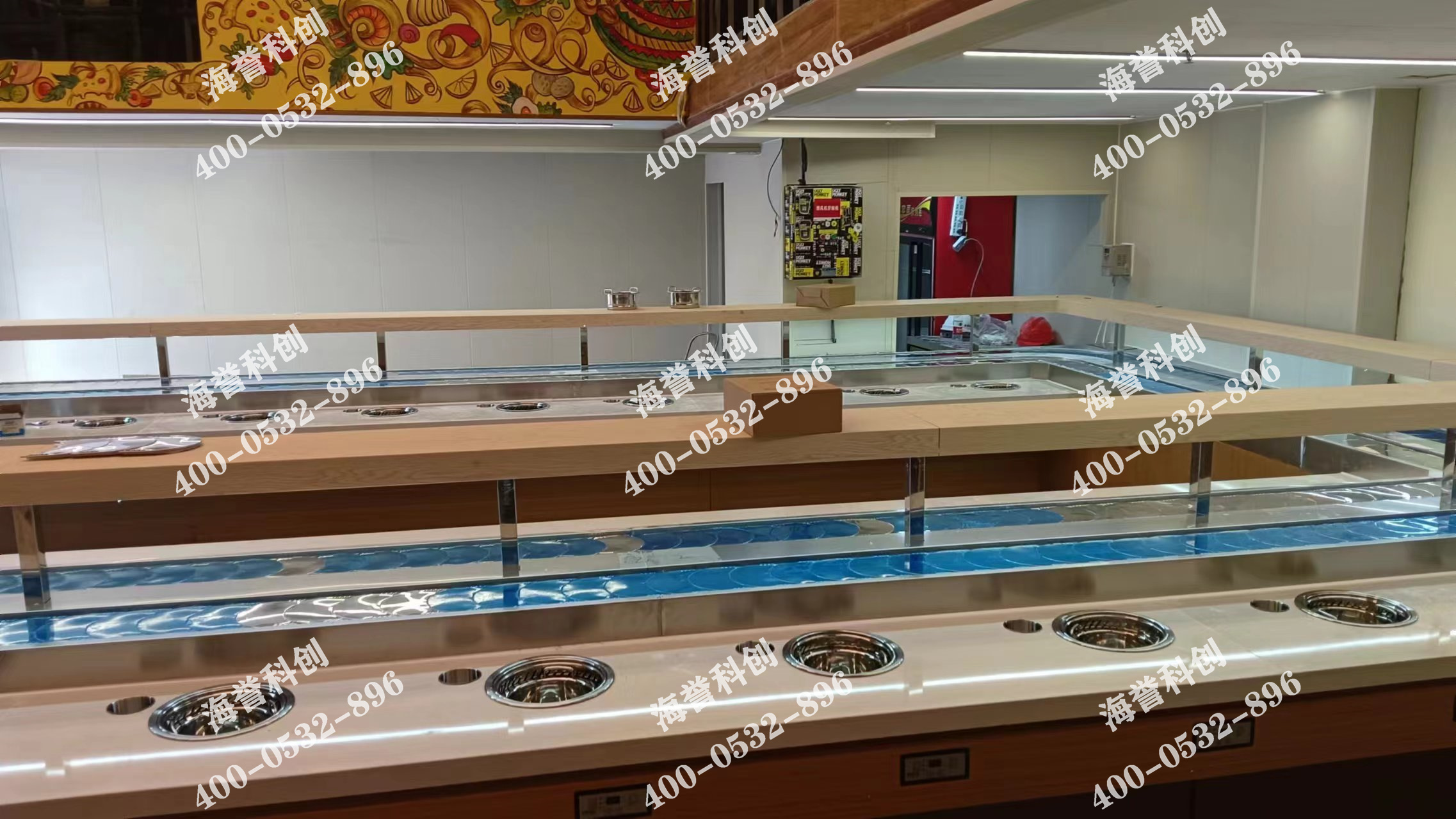海譽(yù)科創(chuàng)新疆單涮無(wú)煙小火鍋設(shè)備安裝完成
